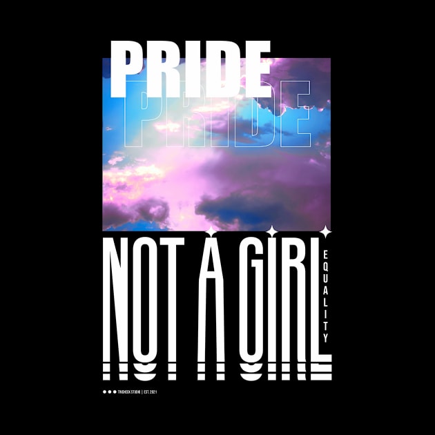 Not a Girl | Genderqueer Pride by TricheckStudio