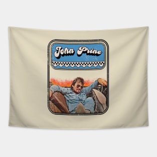 John Prine // 70s Retro Style Fan Art Design Tapestry