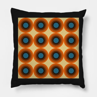 seventies style mid century geometrical pattern Pillow