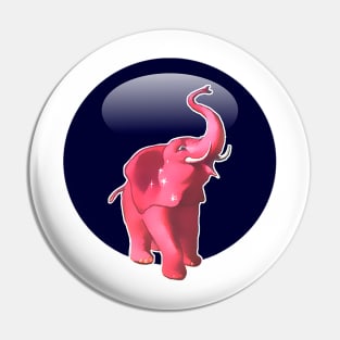 Hot pink baby elephant Pin