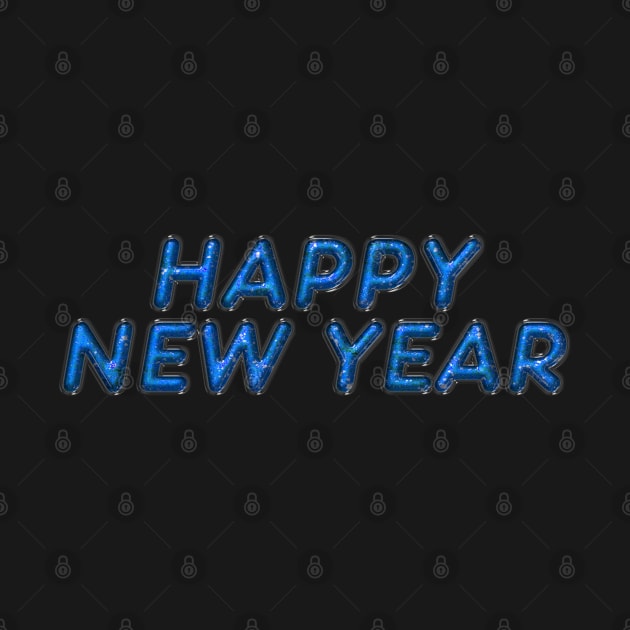 Happy New Year - Light Blue by The Black Panther
