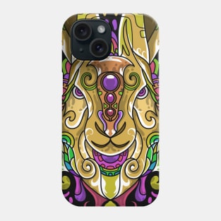 Rabbit Zentangle Illustration Phone Case