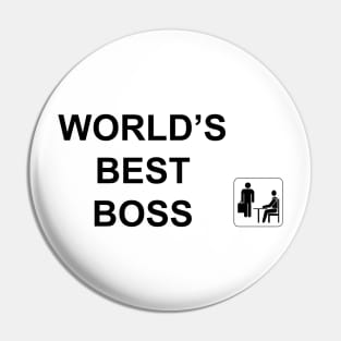 Worlds best boss the office Pin