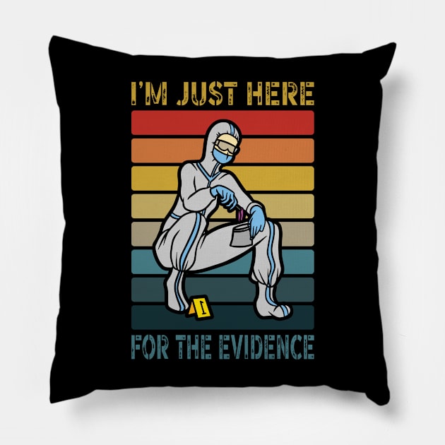 Forensic Scientist Forensics Pillow by BOOBYART