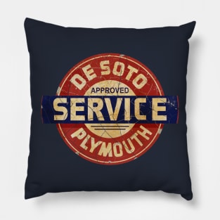 Desoto Plymouth Service Pillow