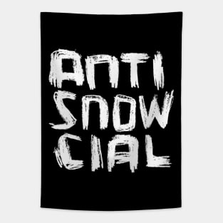 anti social, anti snowcial Tapestry