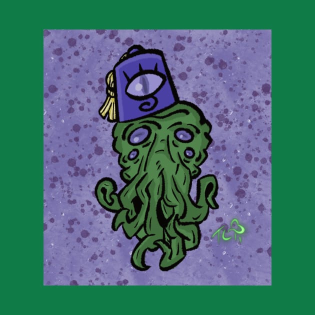 Cthulhu with Fez by BowlerHatProductions