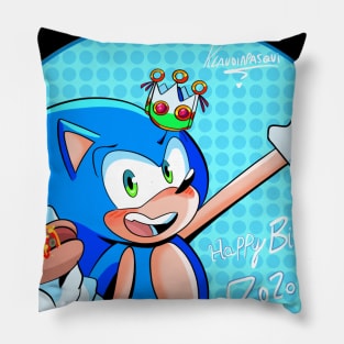 Sonic happy birthday Pillow