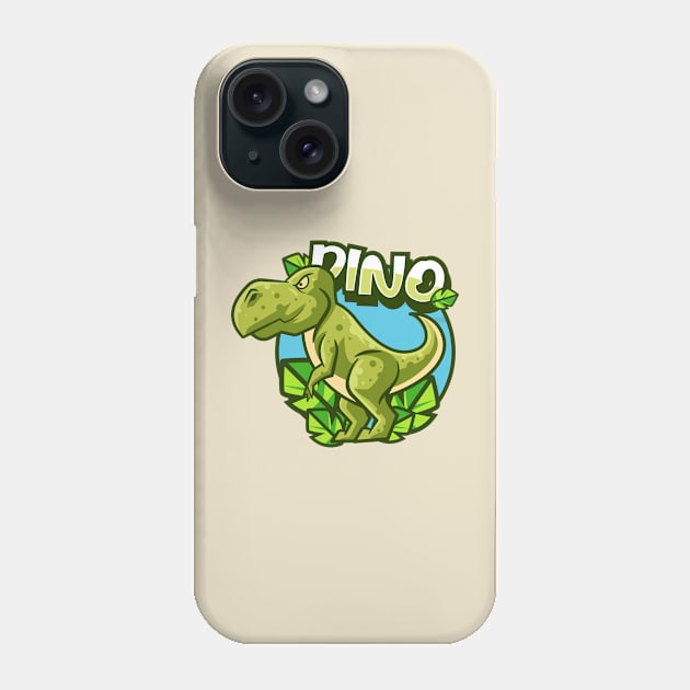 Cute Dino Phone Case by Harrisaputra