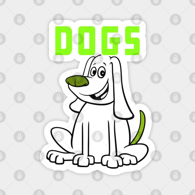 Dogs Funny Gift Idea For Dogs Lovers Magnet by RickandMorty