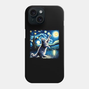 Celestial Cat Tribute Shirt Cosmic Chicness Phone Case