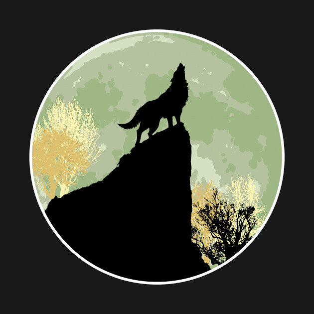 Discover Wolf howling - Wolf - T-Shirt