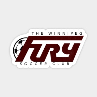 Defunct Winnipeg Fury Soccer Club 1987 Magnet