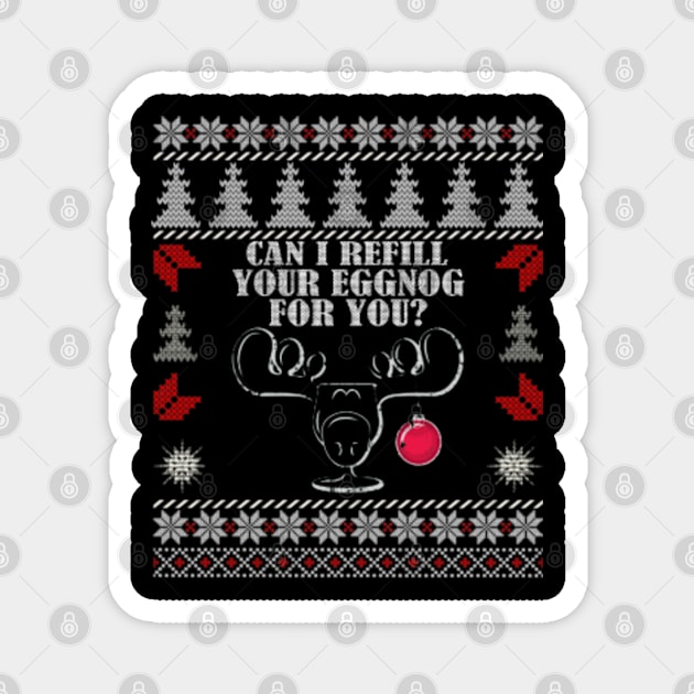 Ugly Christmas Vacation Eggnog Magnet by MrBones