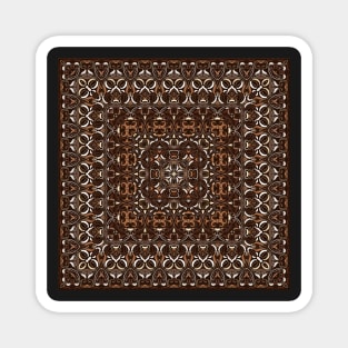 Bright square arabic ornate pattern Magnet