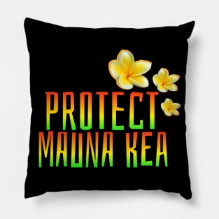 Hawaii t-shirt designs protect Mauna Kea Pillow