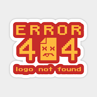 Error 404 Logo Not Found Magnet