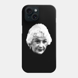 White Goleden Bea Arthur Vintage Phone Case