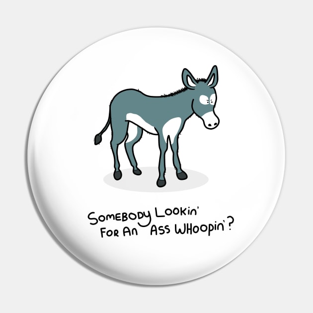 Grumpy Donkey Pin by grumpyanimals