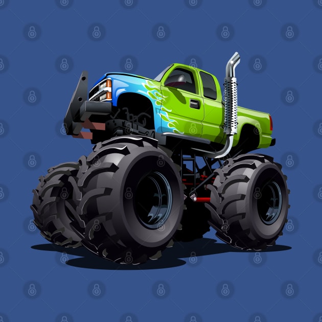 Cartoon monster truck by Mechanik