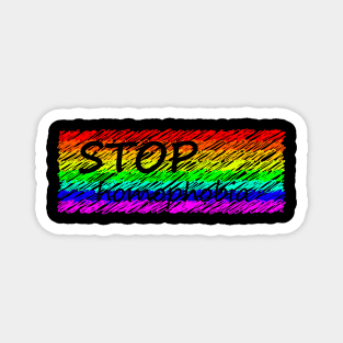 Stop homophobia Magnet