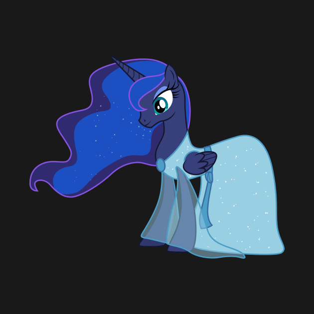 Princess Luna as the Blue Fairy by CloudyGlow