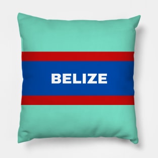 Belize Flag Colors Pillow