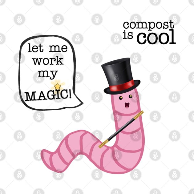 compost worm (magician) by mystudiocreate