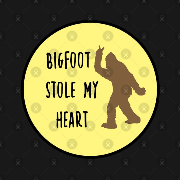 Bigfoot Stole My Heart Yellow by CatGirl101