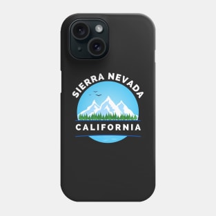 Sierra Nevada California - Sierra Nevada Ski Snowboard Mountain California Yosemite Travel Phone Case