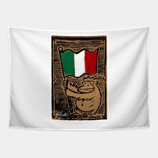 Italian Flag Ape Tapestry