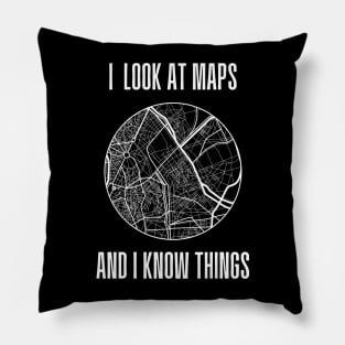 Funny Cartographer | Map Making | Geography Pun Pillow