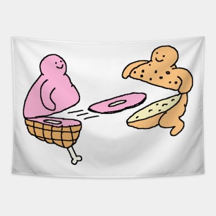 Burger couple Tapestry