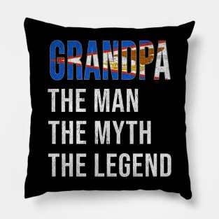 Grand Father American Samoan Grandpa The Man The Myth The Legend - Gift for American Samoan Dad With Roots From  American Samoa Pillow