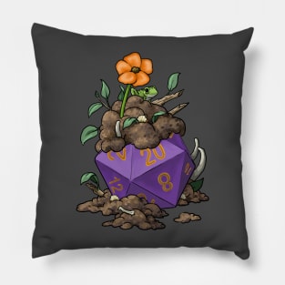 Flowering Dirty D20 Pillow