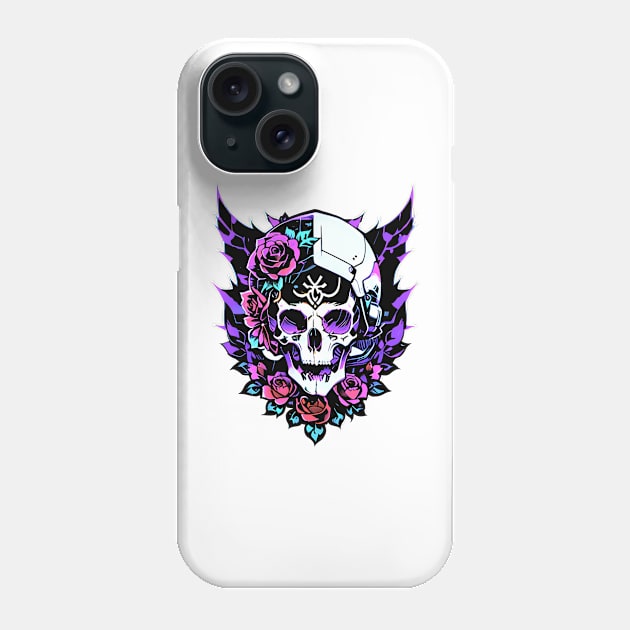 cyberpunk Flowers Phone Case by CGI Studios