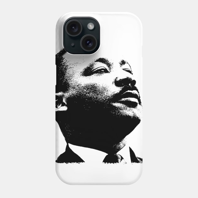 Martin Luther King Portrait  Pop Art Phone Case by phatvo