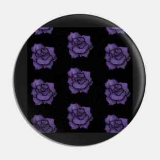 Purple Pearl Rose Pattern Pin