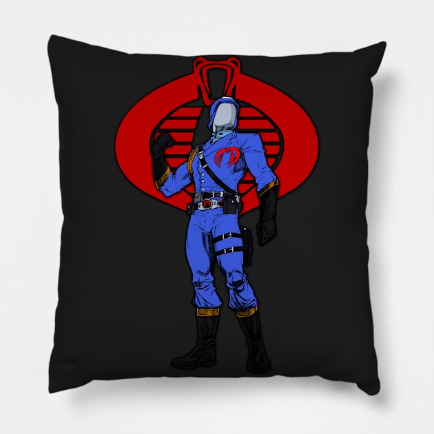 Cobra Commander - Helmet Pillow by BigOrangeShirtShop