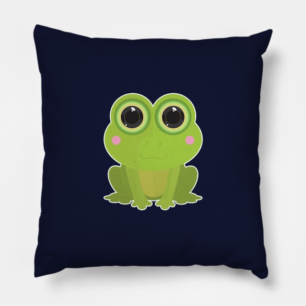 Frog Pillow by adamzworld