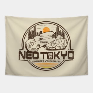 Neo Tokyo Kaneda Bike The Capsules Biker Gang Tapestry