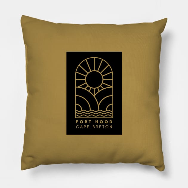 MY CAPE BRETON | PORT HOOD Pillow by SALTY TEES & CO.