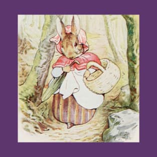 Mrs. Rabbit Goes To Market - Beatrix Potter T-Shirt