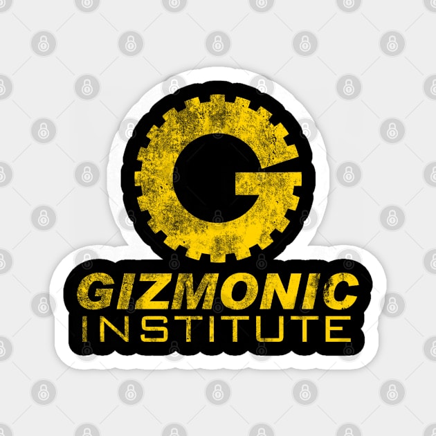 Gizmonic Institute, distressed Magnet by woodsman