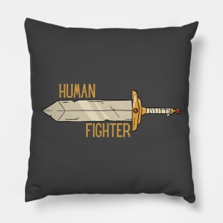 Human Fighter! Pillow