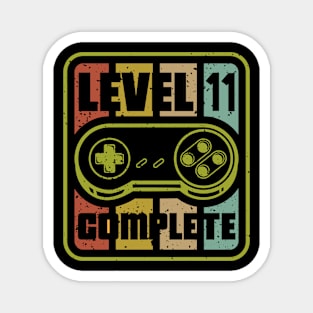 Level 11 Complete Gamer 11th Birthday Gaming Magnet