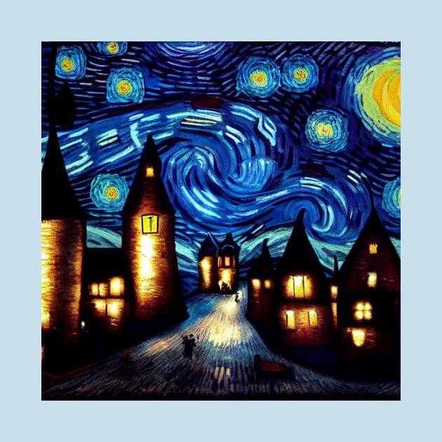 Starry Night Over Hogsmeade by Grassroots Green