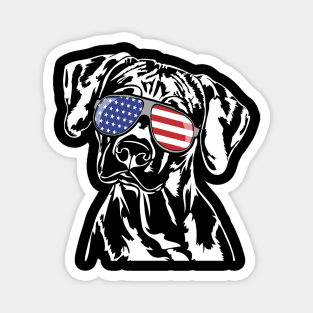 Funny Proud Rhodesian Ridgeback American Flag sunglasses Magnet