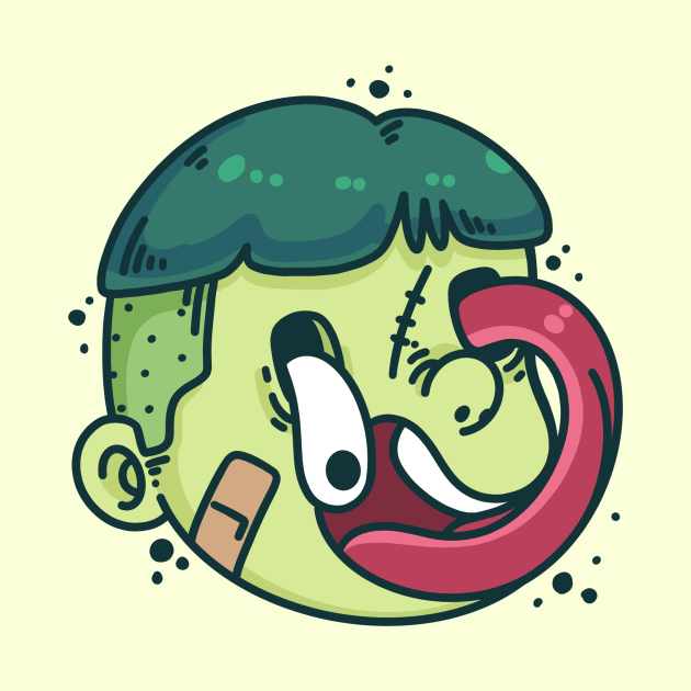 Green boy zombie by BiillustrationID