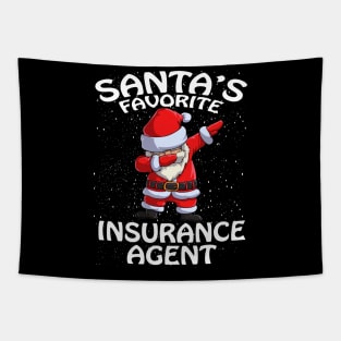 Santas Favorite Insurance Agent Christmas Tapestry